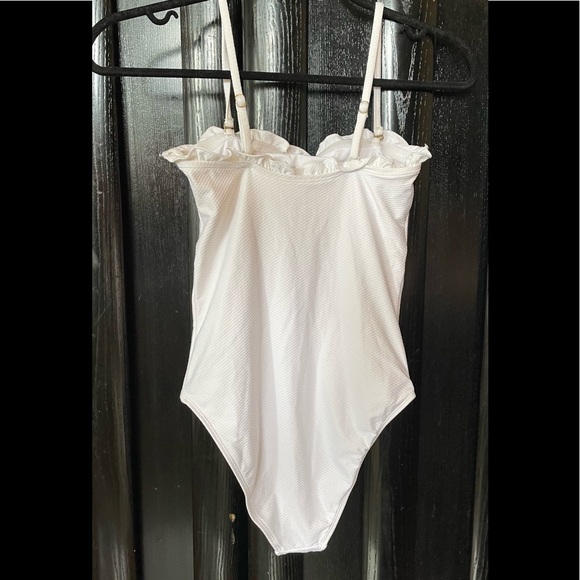 🆕 Cotton On Body Penelope Frill Straight Neck One Piece Cheeky xs - Picture 3 of 4